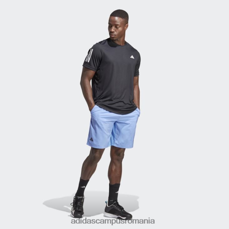 adidas campus romania pantaloni scurți de tenis club 3 dungi albastru bărbați albastru J266N221032
