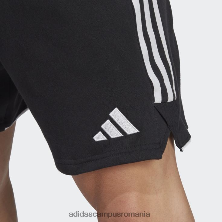 adidas campus romania pantaloni scurți eleganti de transpirație tiro 23 league negru bărbați negru J266N221115
