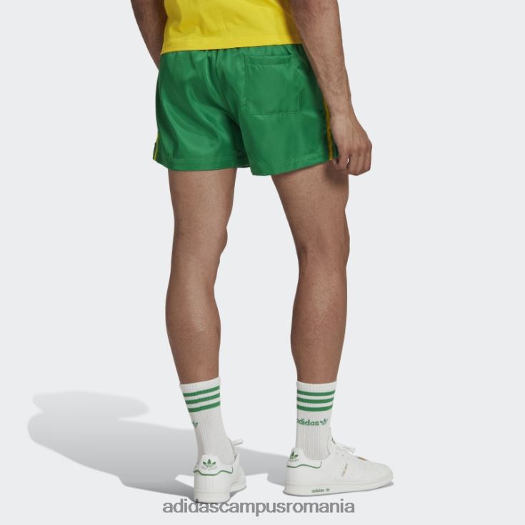 adidas campus romania pantaloni scurți țesuți verzi bărbați verde/albastru îndrăzneț J266N221043