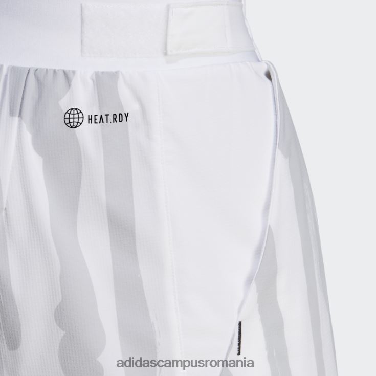 adidas campus romania pantaloni scurți grafic tenis new york alb bărbați alb/argintiu J266N221007
