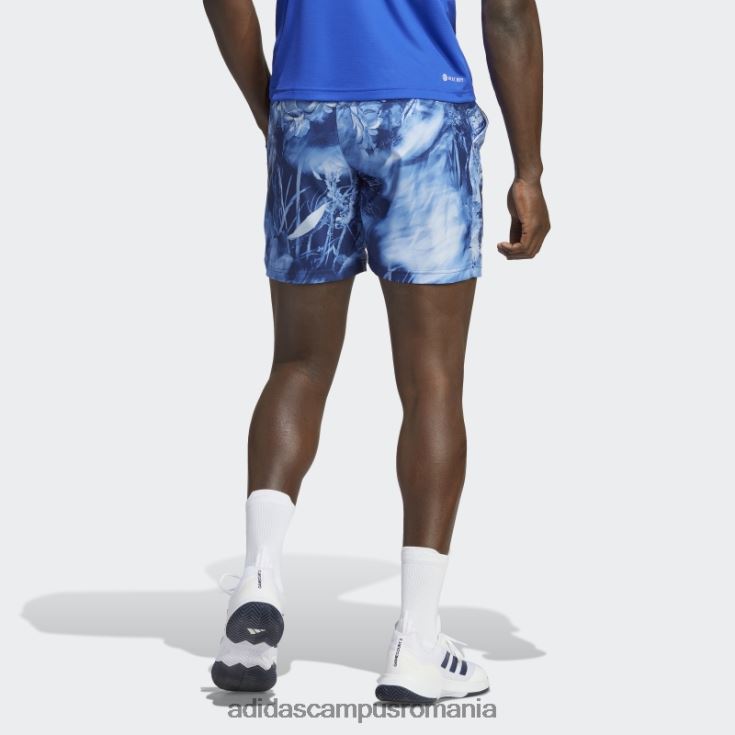 adidas campus romania pantaloni scurți grafici de tenis ergo alb fierbinte melbourne bărbați multicolor/albastru victorie/alb J266N221065