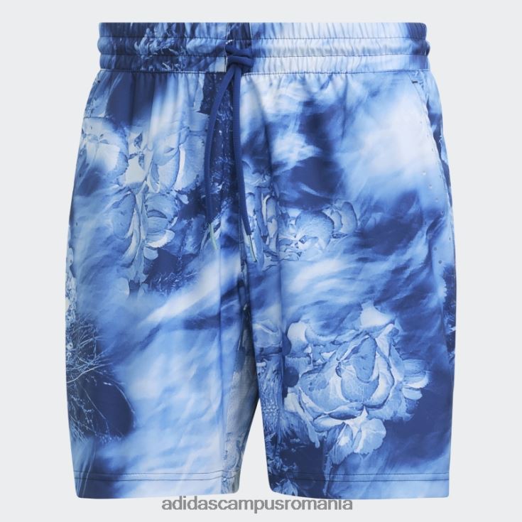 adidas campus romania pantaloni scurți grafici de tenis ergo alb fierbinte melbourne bărbați multicolor/albastru victorie/alb J266N221065