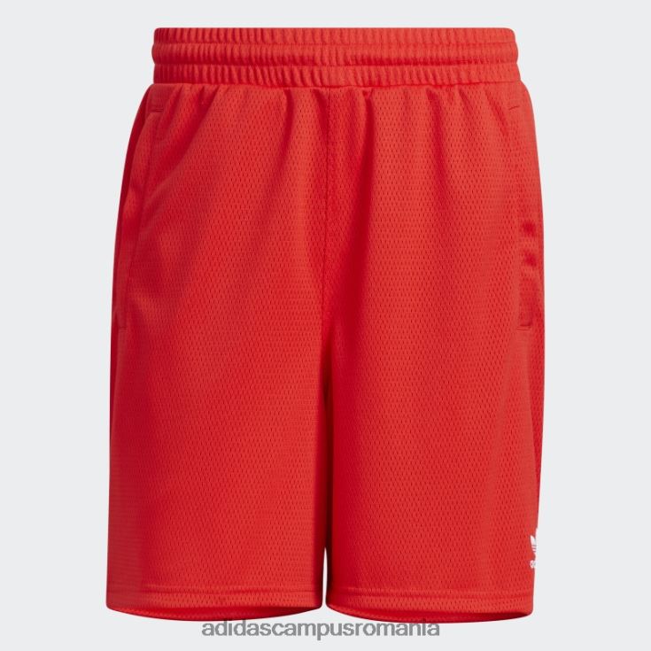adidas campus romania pantaloni scurți roșii din plasă essentials bărbați roșu J266N221004