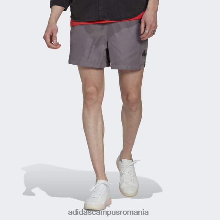 adidas campus romania pantaloni scurți tech trace gri bărbați urmă gri J266N221088