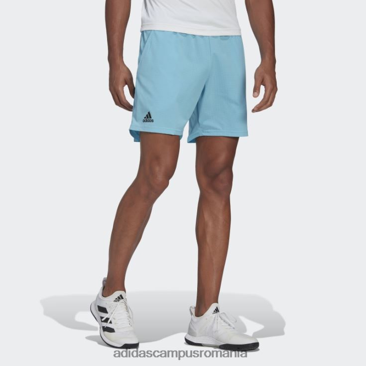 adidas campus romania pantaloni scurți tenis wc cyan adidas bărbați cyan J266N221012