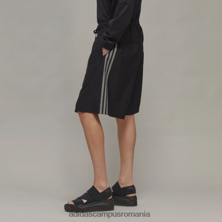adidas campus romania y-3 Pantaloni scurți croiți din lână rafinată cu 3 dungi adidas bărbațiJ266N26897