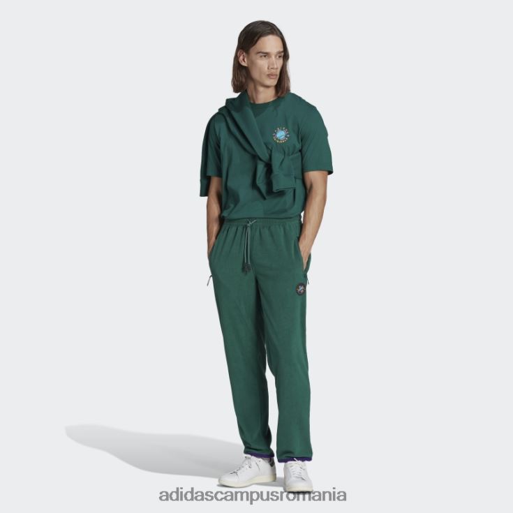 adidas campus romania Wander hour pantaloni polar fleece verzi bărbați verde J266N221296