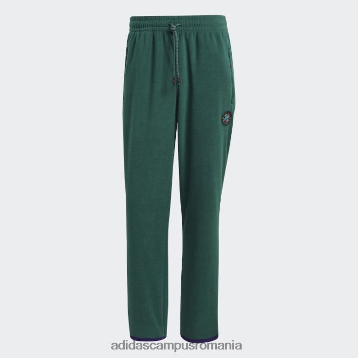 adidas campus romania Wander hour pantaloni polar fleece verzi bărbați verde J266N221296