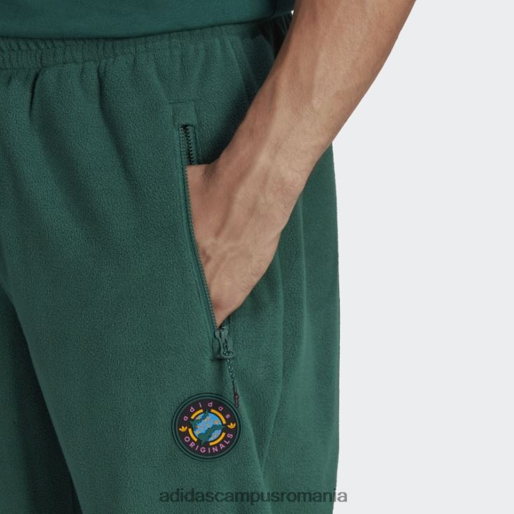 adidas campus romania Wander hour pantaloni polar fleece verzi bărbați verde J266N221296