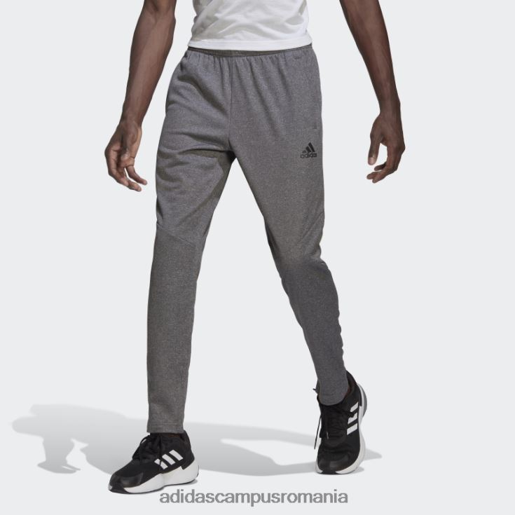 adidas campus romania aeroready joc and go pantaloni conici cu logo mic adidas gri bărbați gri J266N221306