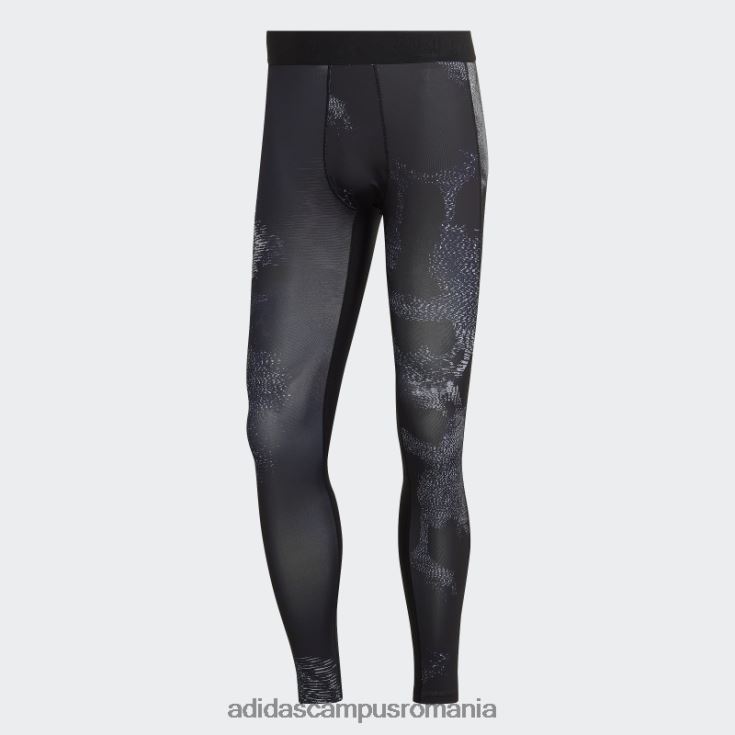 adidas campus romania colanti lungi de antrenament techfit allover print multicolor bărbați multicolor/argintiu/gri/negru J266N221295