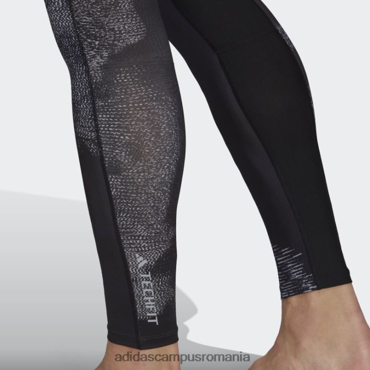 adidas campus romania colanti lungi de antrenament techfit allover print multicolor bărbați multicolor/argintiu/gri/negru J266N221295