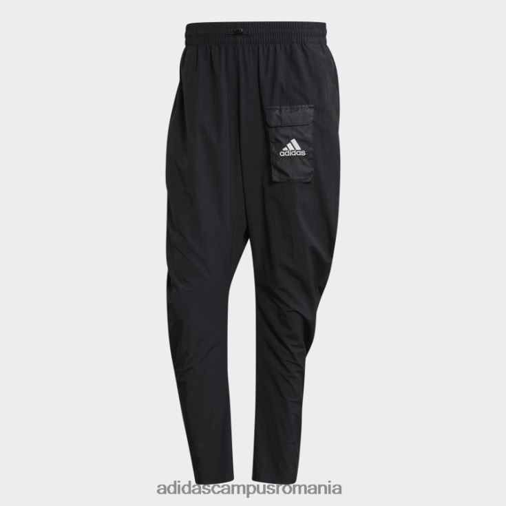 adidas campus romania esențiale brandlove țesute pantaloni 7/8 negri bărbați negru J266N221152