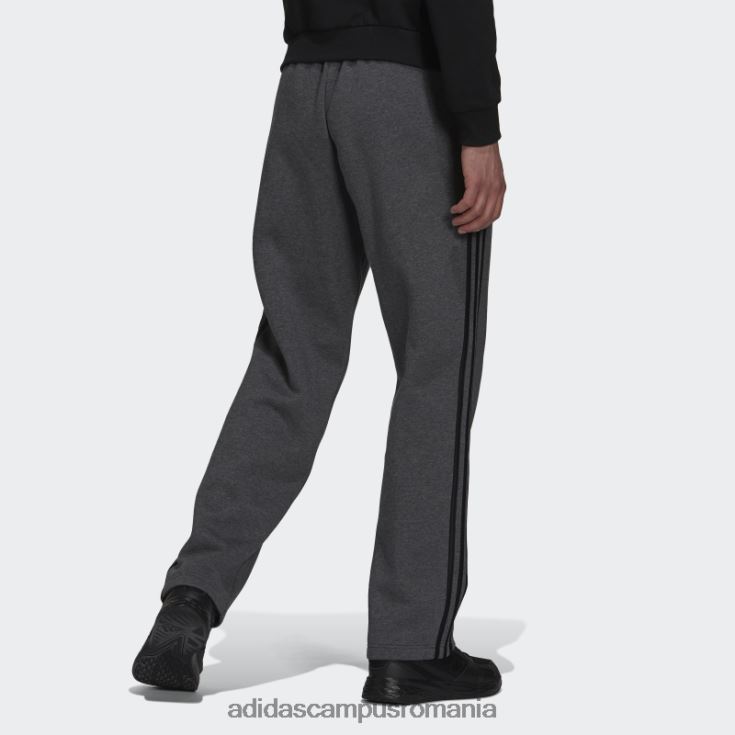 adidas campus romania gri închis heather essentials fleece tiv deschis pantaloni cu 3 dungi adidas bărbați gri închis negru/negru J266N221165