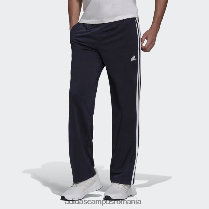 adidas campus romania ink primegreen essentials încălzire tiv deschis pantaloni de sport cu 3 dungi bărbați cerneală/alb J266N221149