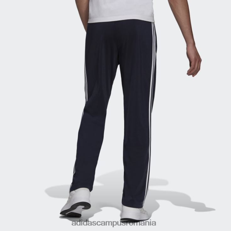 adidas campus romania ink primegreen essentials încălzire tiv deschis pantaloni de sport cu 3 dungi bărbați cerneală/alb J266N221149