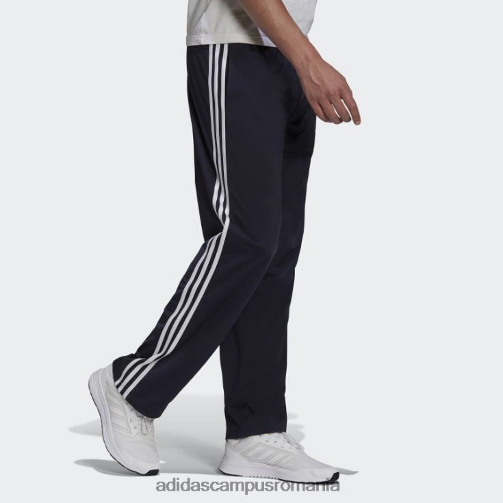 adidas campus romania ink primegreen essentials încălzire tiv deschis pantaloni de sport cu 3 dungi bărbați cerneală/alb J266N221149