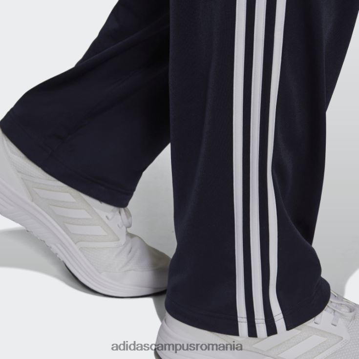 adidas campus romania ink primegreen essentials încălzire tiv deschis pantaloni de sport cu 3 dungi bărbați cerneală/alb J266N221149