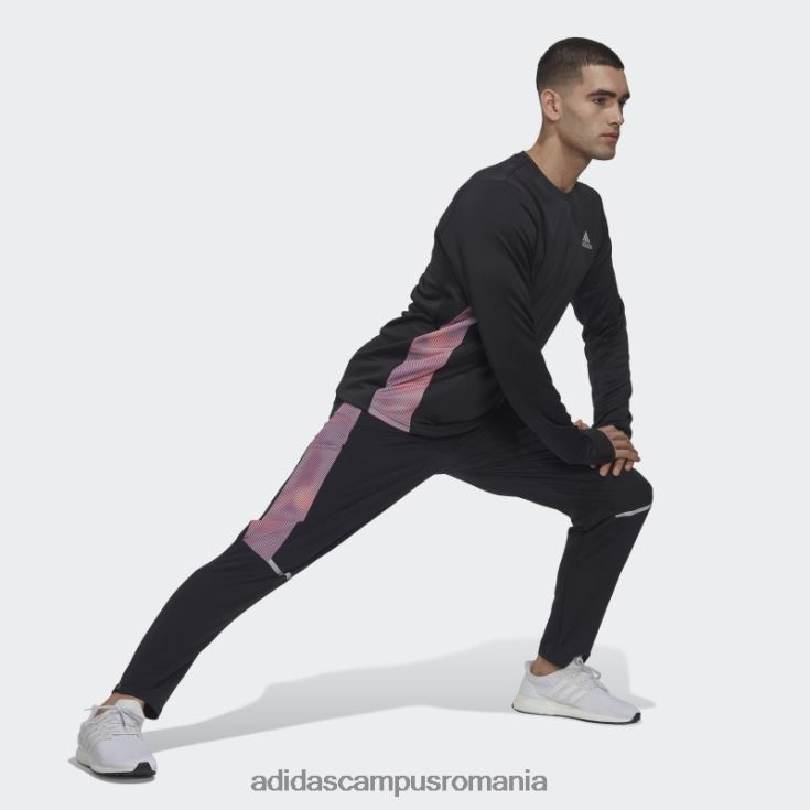adidas campus romania negru deține pantaloni colorblock run bărbați negru/multicolor/portocaliu J266N221221