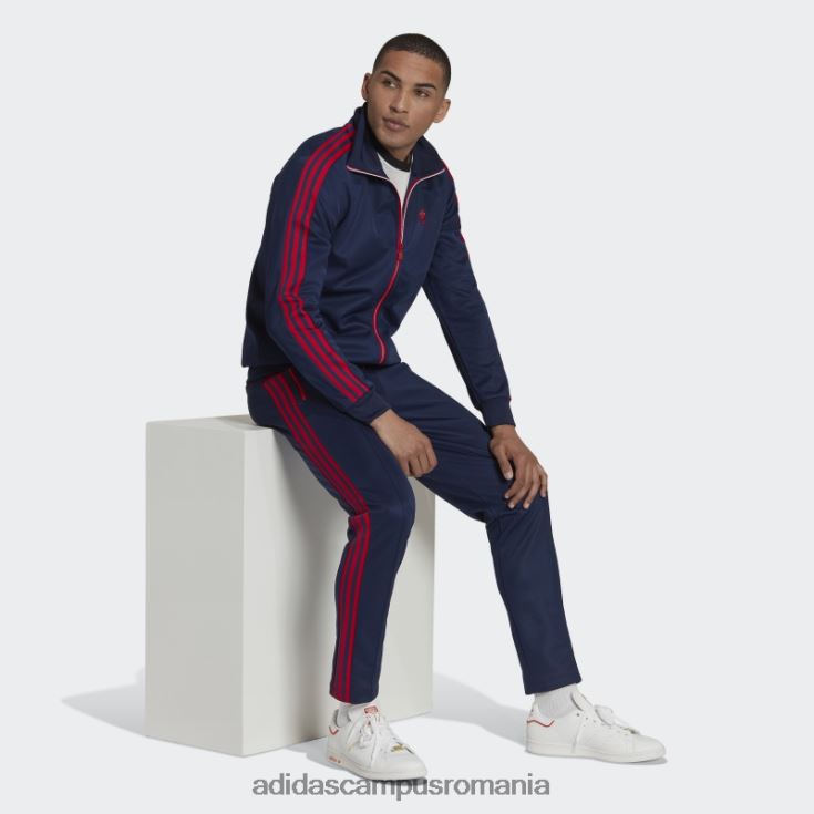 adidas campus romania pantaloni albi de sport Beckenbauer bărbați bleumarin/stacojiu/alb J266N221301