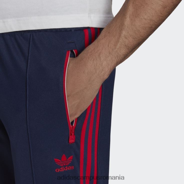 adidas campus romania pantaloni albi de sport Beckenbauer bărbați bleumarin/stacojiu/alb J266N221301