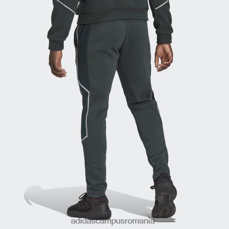adidas campus romania pantaloni de fleece reflect-in-the-dark, verzi bărbați verde/argintiu J266N221164