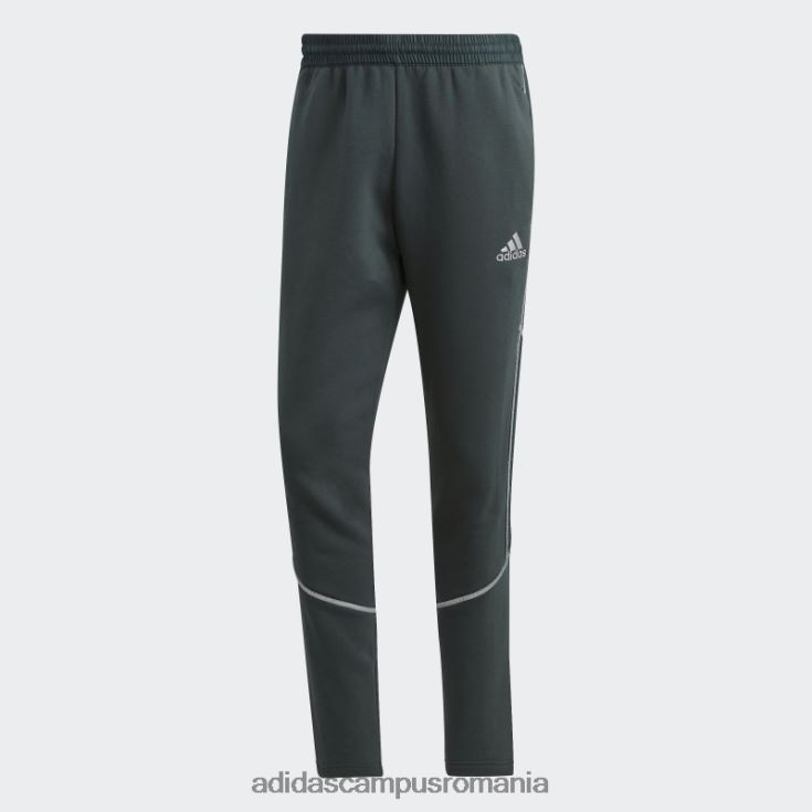 adidas campus romania pantaloni de fleece reflect-in-the-dark, verzi bărbați verde/argintiu J266N221164