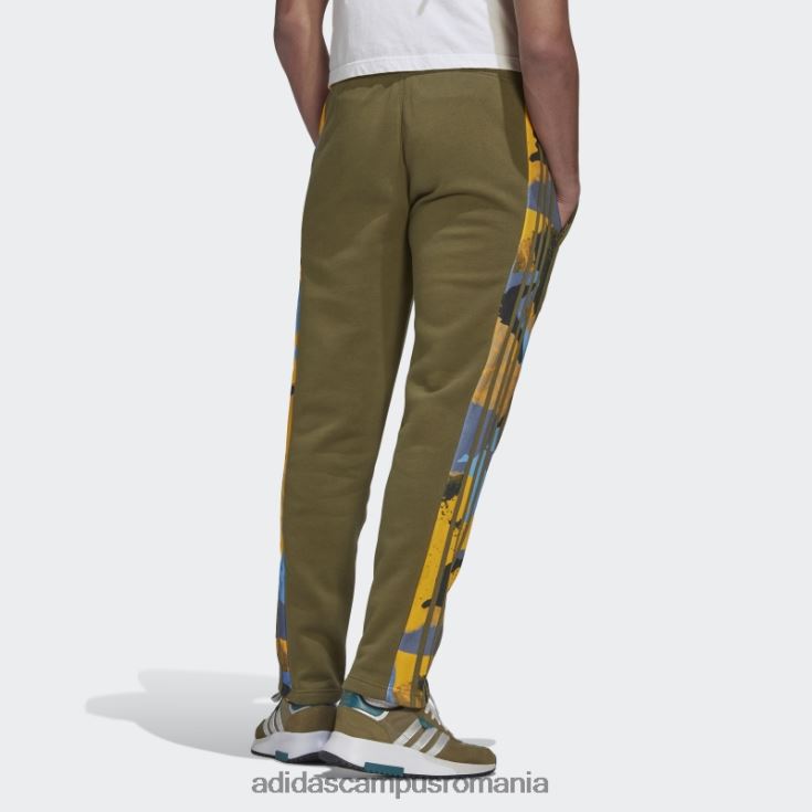 adidas campus romania pantaloni de sport din seria olive camo bărbați măslin/aur J266N221232