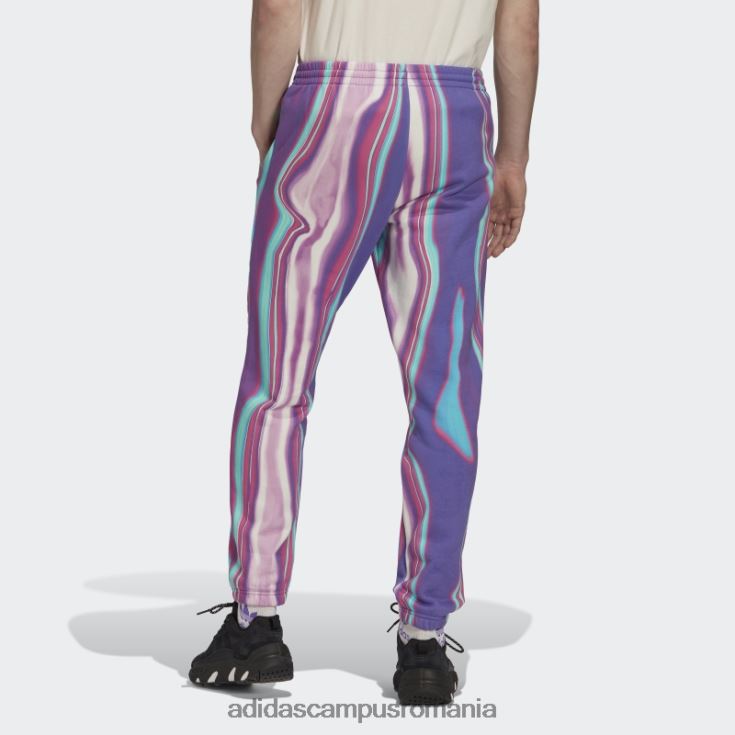 adidas campus romania pantaloni de sport hiperreal cu imprimeu peste tot purple rush bărbați papură violet/alb J266N221241