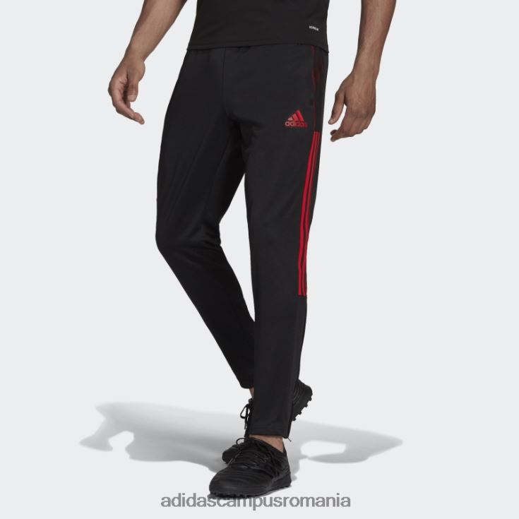 adidas campus romania pantaloni eleganti tiro roșii bărbați negru/rosu J266N221281