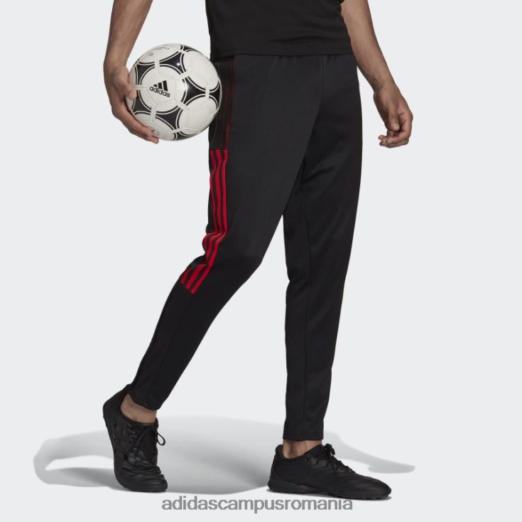 adidas campus romania pantaloni eleganti tiro roșii bărbați negru/rosu J266N221281