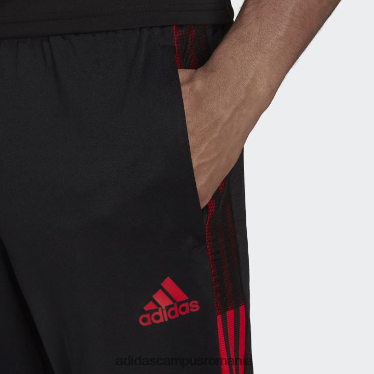 adidas campus romania pantaloni eleganti tiro roșii bărbați negru/rosu J266N221281