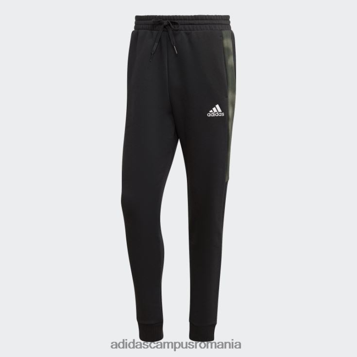 adidas campus romania pantaloni negri din fleece cu imprimeu camuflat adidas bărbați negru J266N221231