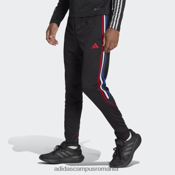 adidas campus romania pantaloni negri tiro 23 bărbați negru/rosu J266N221167