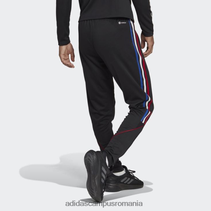 adidas campus romania pantaloni negri tiro 23 bărbați negru/rosu J266N221167