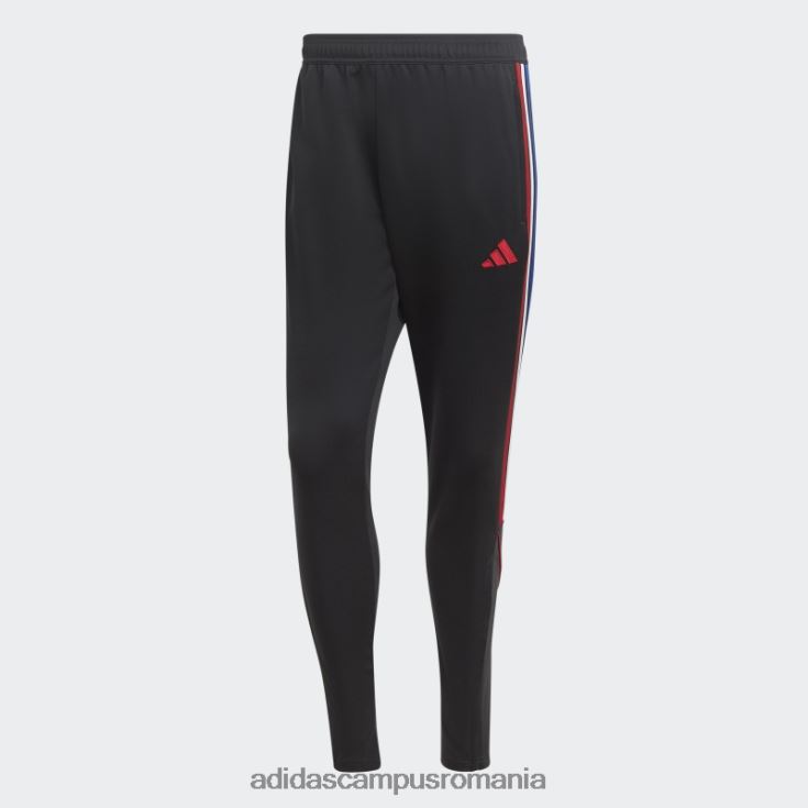 adidas campus romania pantaloni negri tiro 23 bărbați negru/rosu J266N221167