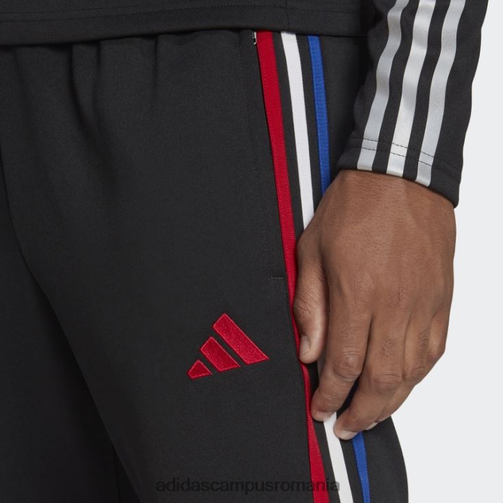 adidas campus romania pantaloni negri tiro 23 bărbați negru/rosu J266N221167