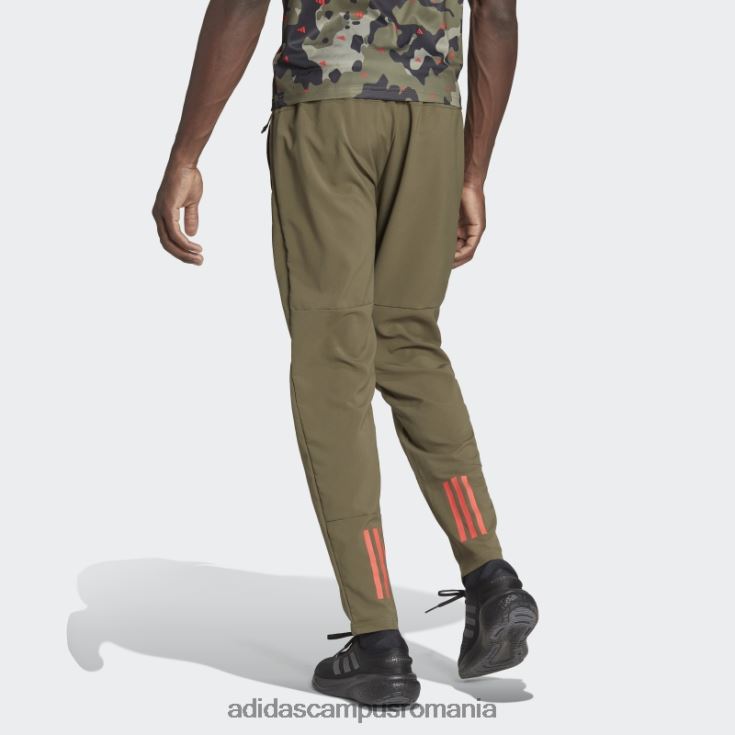 adidas campus romania train essentials pantaloni sezonieri de antrenament olive bărbați măsliniu/roșu J266N221289