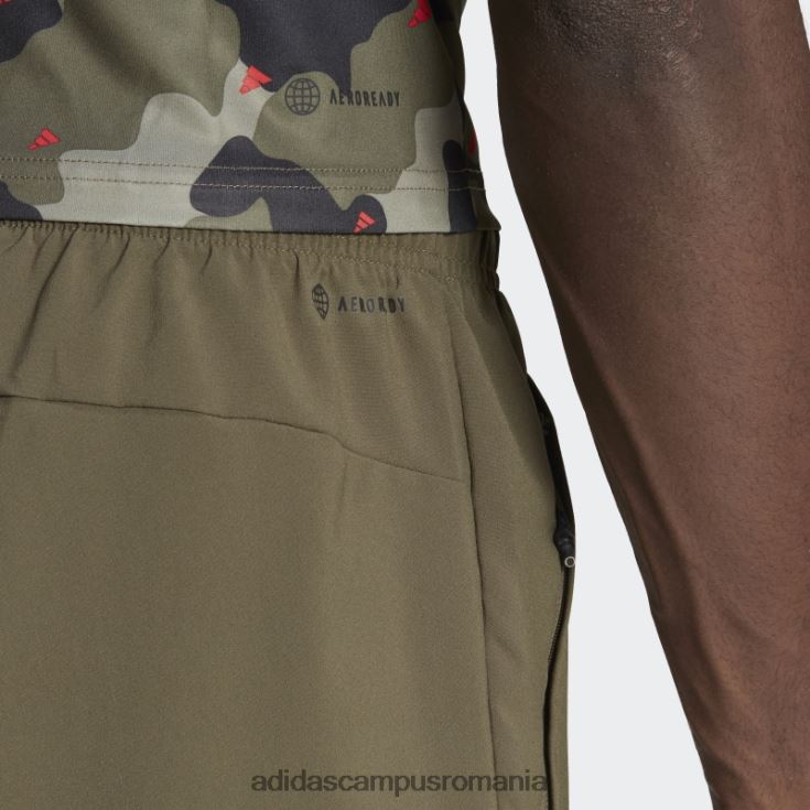 adidas campus romania train essentials pantaloni sezonieri de antrenament olive bărbați măsliniu/roșu J266N221289