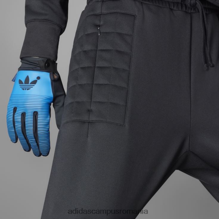 adidas campus romania varianta albastra chile 62 pantaloni matlasati negri bărbați negru J266N221223