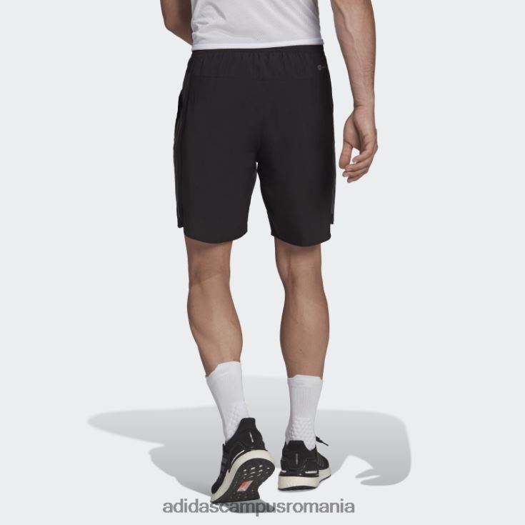 adidas campus romania Run icon, pantaloni scurți cu trei dungi reflectorizante, negru bărbați negru J266N214708