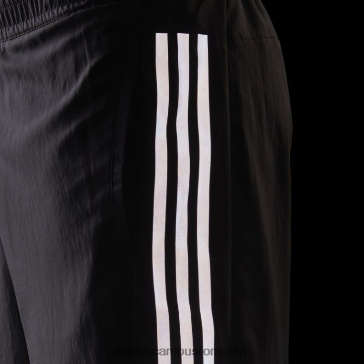 adidas campus romania Run icon, pantaloni scurți cu trei dungi reflectorizante, negru bărbați negru J266N214708