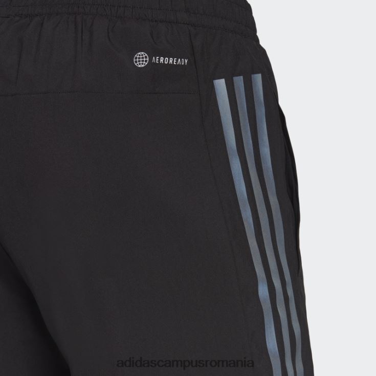 adidas campus romania Run icon, pantaloni scurți cu trei dungi reflectorizante, negru bărbați negru J266N214708