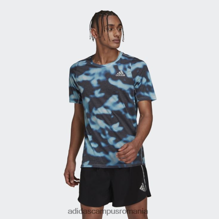 adidas campus romania Run icons 3-bar allover print tricou multicolor adidas bărbați multicolor/albastru/cerneală J266N27134