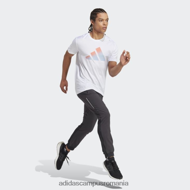 adidas campus romania Run icons 3 bar logo tricou alb bărbați alb J266N26158