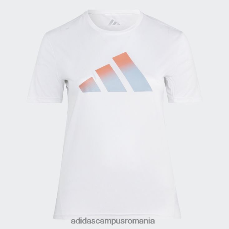 adidas campus romania Run icons 3 bar logo tricou alb bărbați alb J266N26158