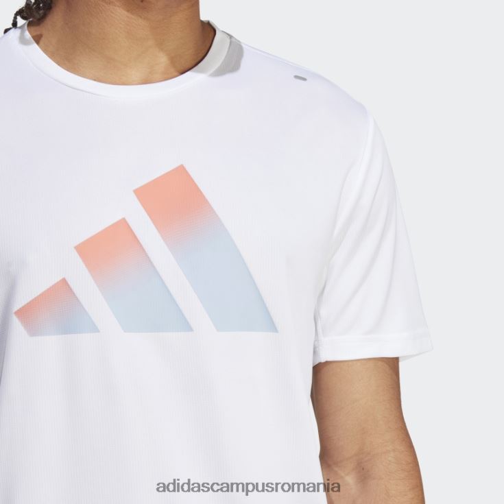 adidas campus romania Run icons 3 bar logo tricou alb bărbați alb J266N26158