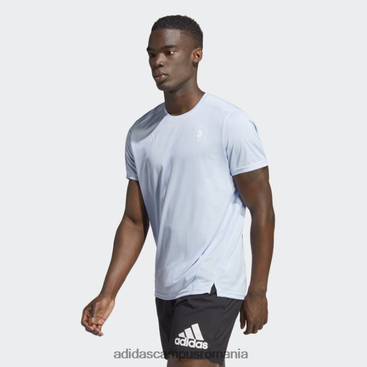 adidas campus romania Tricou cu imprimeu integral Boston Marathon, albastru zori bărbați zori albastre J266N26487
