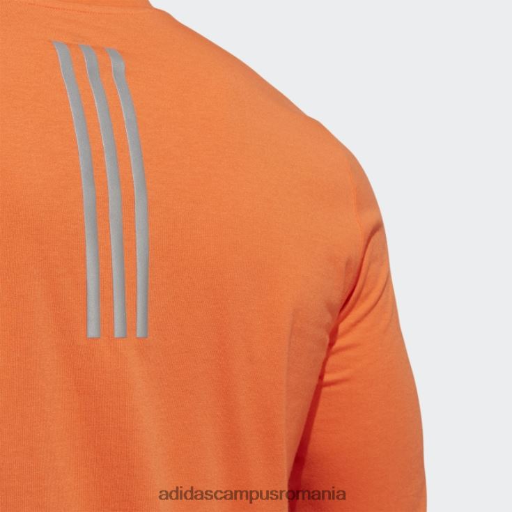 adidas campus romania Tricou portocaliu x-city cu mânecă lungă aeroready grafic pentru alergare în linie bărbați portocale J266N27294