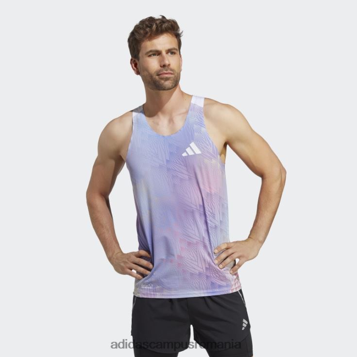 adidas campus romania adizero sasha zhoya semnătură singlet roz deschis adidas bărbați roz deschis/violet deschis J266N213728
